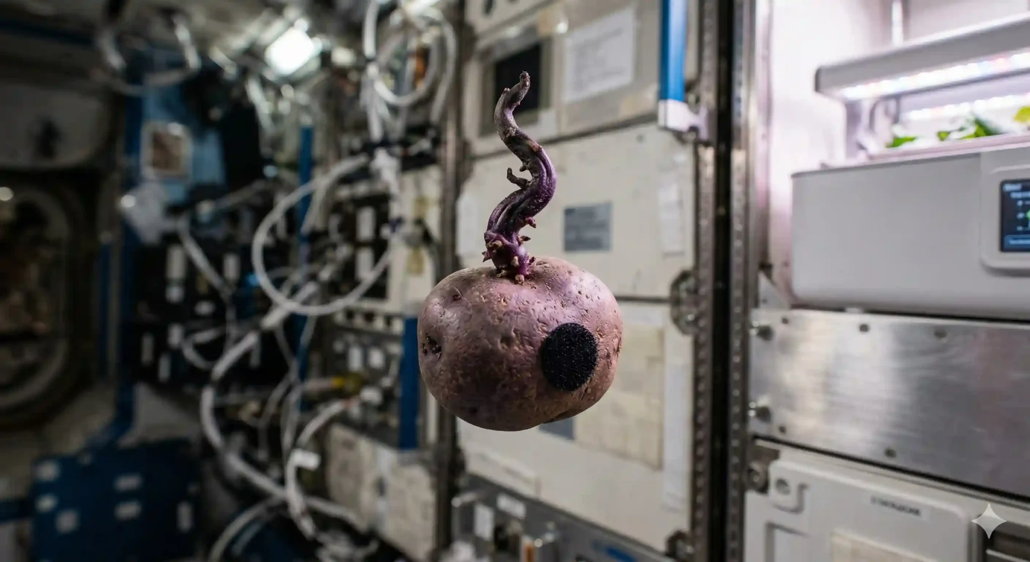 NASA's Don Pettit reveals the truth behind the "twisted purple growth" on the ISS.